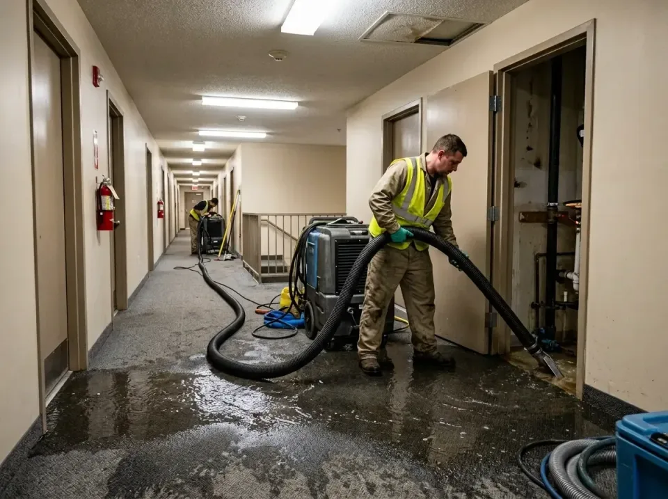 multi-unit-apartment-hallway-f-005 — frequently asked questions, Emergency Burst Pipe Water Extraction & Removal in Lincolnw…